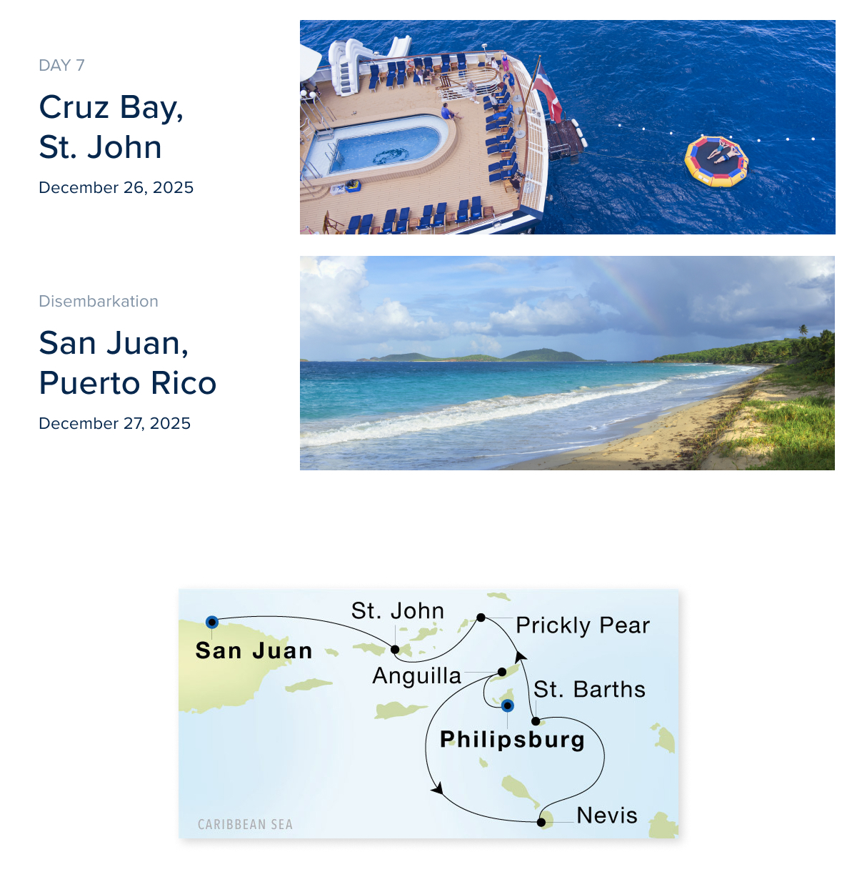 Day 7 through disembarkation & map-1